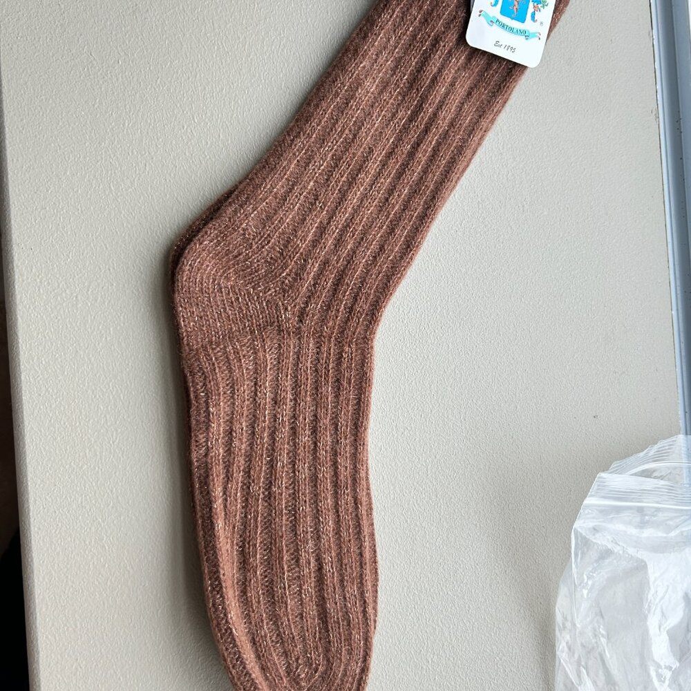 100% Cashmere "Toffee" SOCKS!!- Portolano